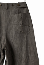 Load image into Gallery viewer, YUTA MATSUOKA cross switch cropped pants / spec dyed canvas (khaki)