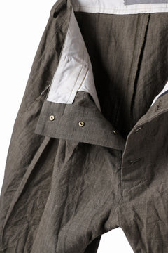 Load image into Gallery viewer, YUTA MATSUOKA cross switch cropped pants / spec dyed canvas (khaki)