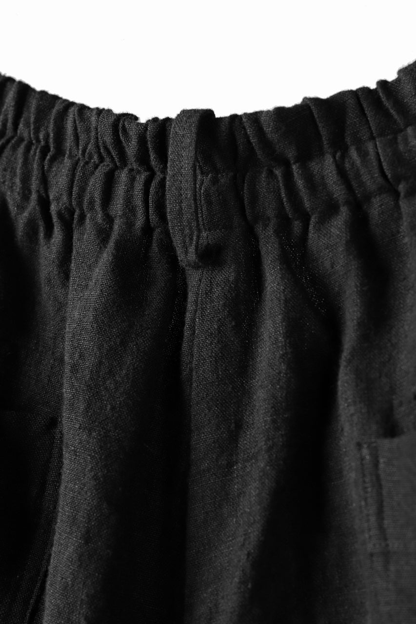YUTA MATSUOKA easy darts pants / sofa linen (black)