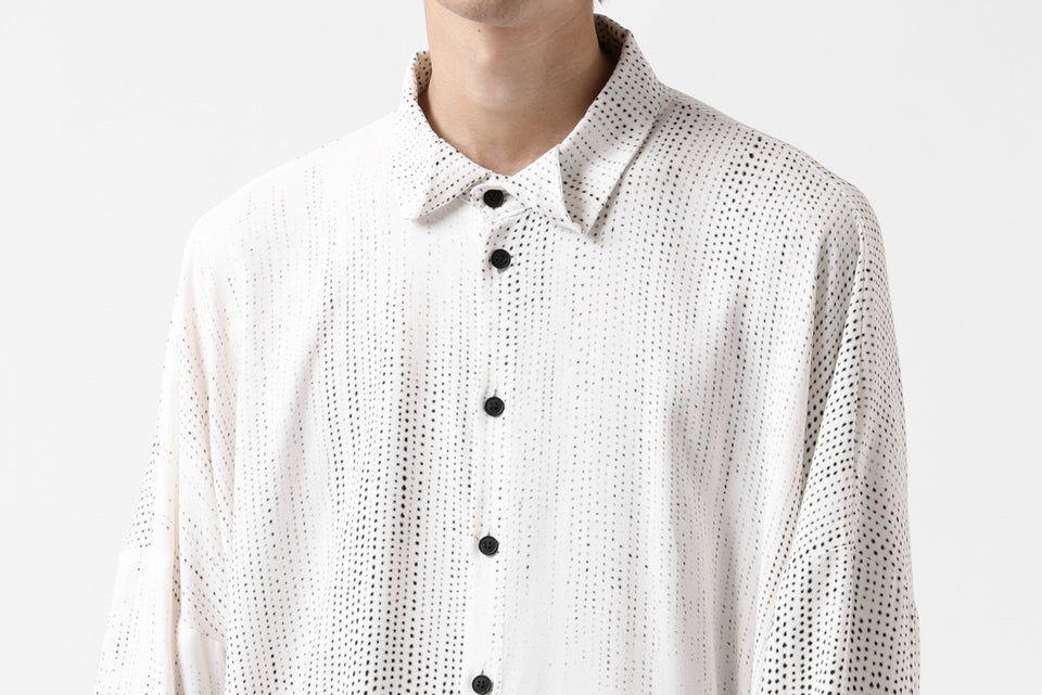 画像をギャラリービューアに読み込む, PAL OFFNER OVER SIZED SHIRT / VISCOSE (DOTS PRINT)