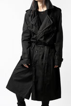 Load image into Gallery viewer, RUNDHOLZ DIP MILITARY TRENCH COAT (BLACK)