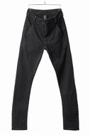 thomkrom SKINNY TROUSERS with SCAR STITCH / STRETCH DENIM (DARK GREY)