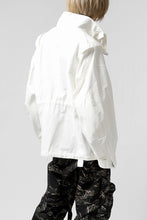 Load image into Gallery viewer, ALMOSTBLACK DOUBLE ZIP TANKER JACKET (WHITE)