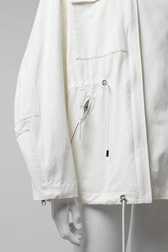 Load image into Gallery viewer, ALMOSTBLACK DOUBLE ZIP TANKER JACKET (WHITE)