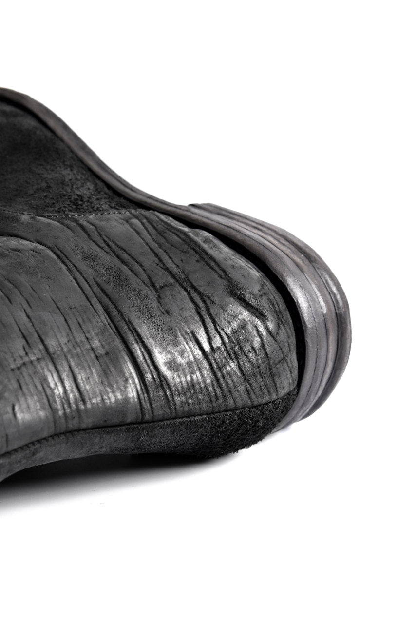 prtl x 4R4s exclusive 6Hole Laced Boots / CordovanSplit "No2-1" (BLACK)