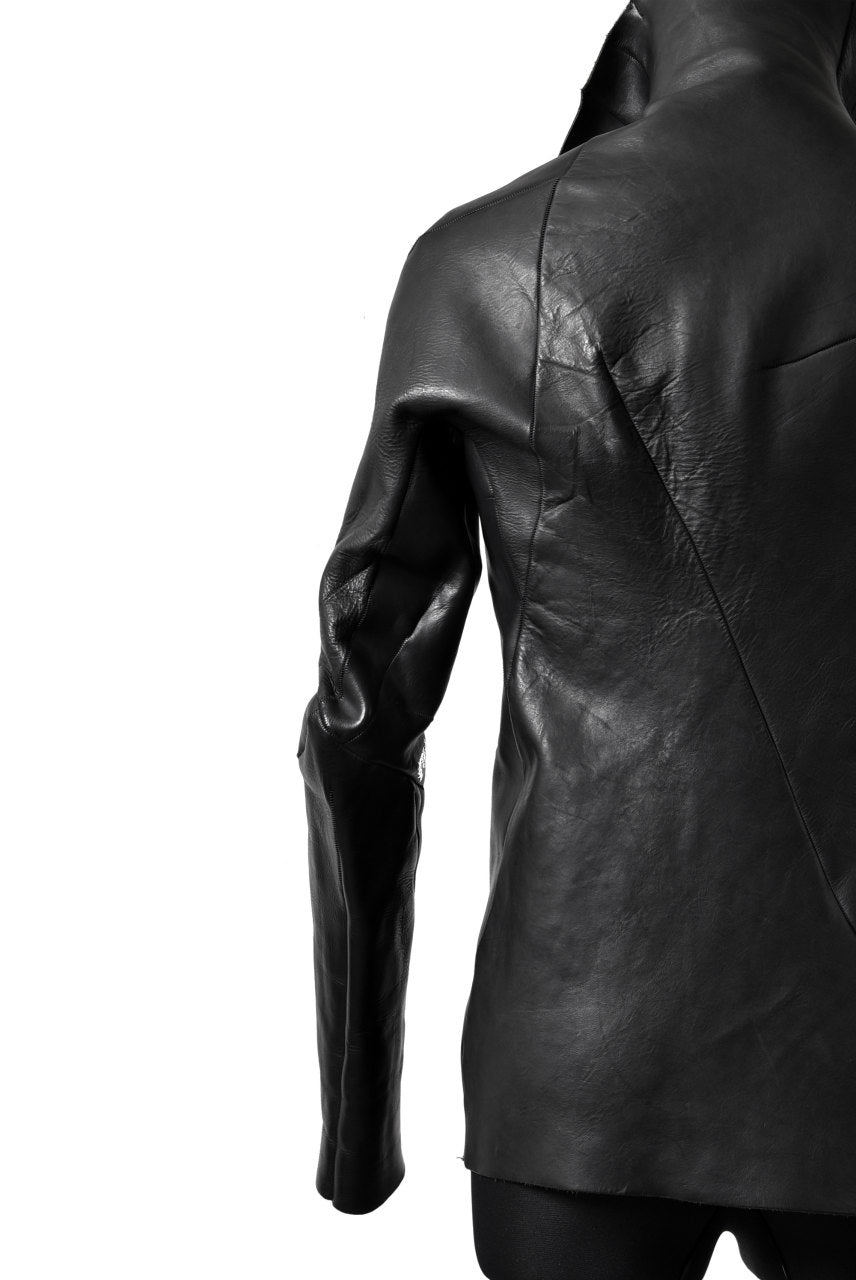 Load image into Gallery viewer, LEON EMANUEL BLANCK DISTORTION LEATHER JACKET &quot;GUIDI CALF&quot; (BLACK)