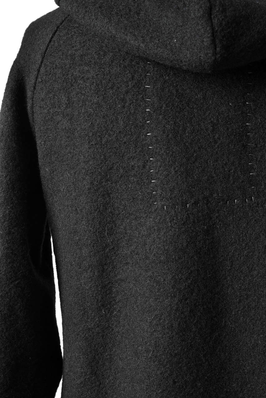 画像をギャラリービューアに読み込む, SOSNOVSKA exclusive DRAPED COCOON LONGSLEEVE HOODIE KNIT (BLACK STRIPE)