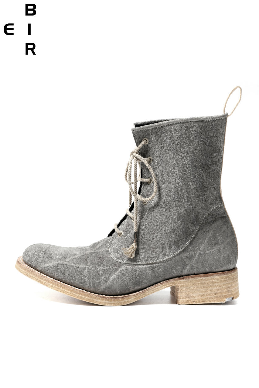 ierib laced boots 6hole / tanned elephant (GREY)