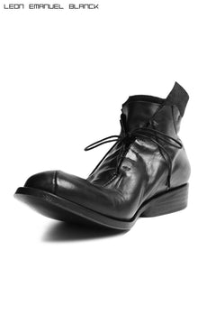 画像をギャラリービューアに読み込む, LEON EMANUEL BLANCK DISTORTION POINTED DERBY / GUIDI HORSE LEATHER (BLACK)