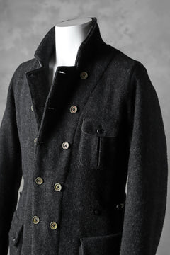 画像をギャラリービューアに読み込む, daska &quot;BALLON&quot;pilot jacket / reverse herringbone wool (BLACK)