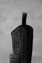 画像をギャラリービューアに読み込む, ierib exclusive LOGGER lace up boots / african elephant hand dyed (BLACK)