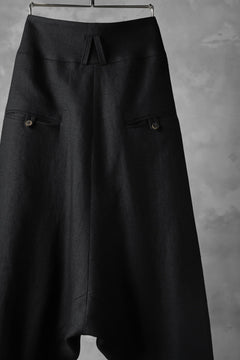 画像をギャラリービューアに読み込む, SOSNOVSKA exclusive CLOWN STYLE LINEN PANTS (BLACK)