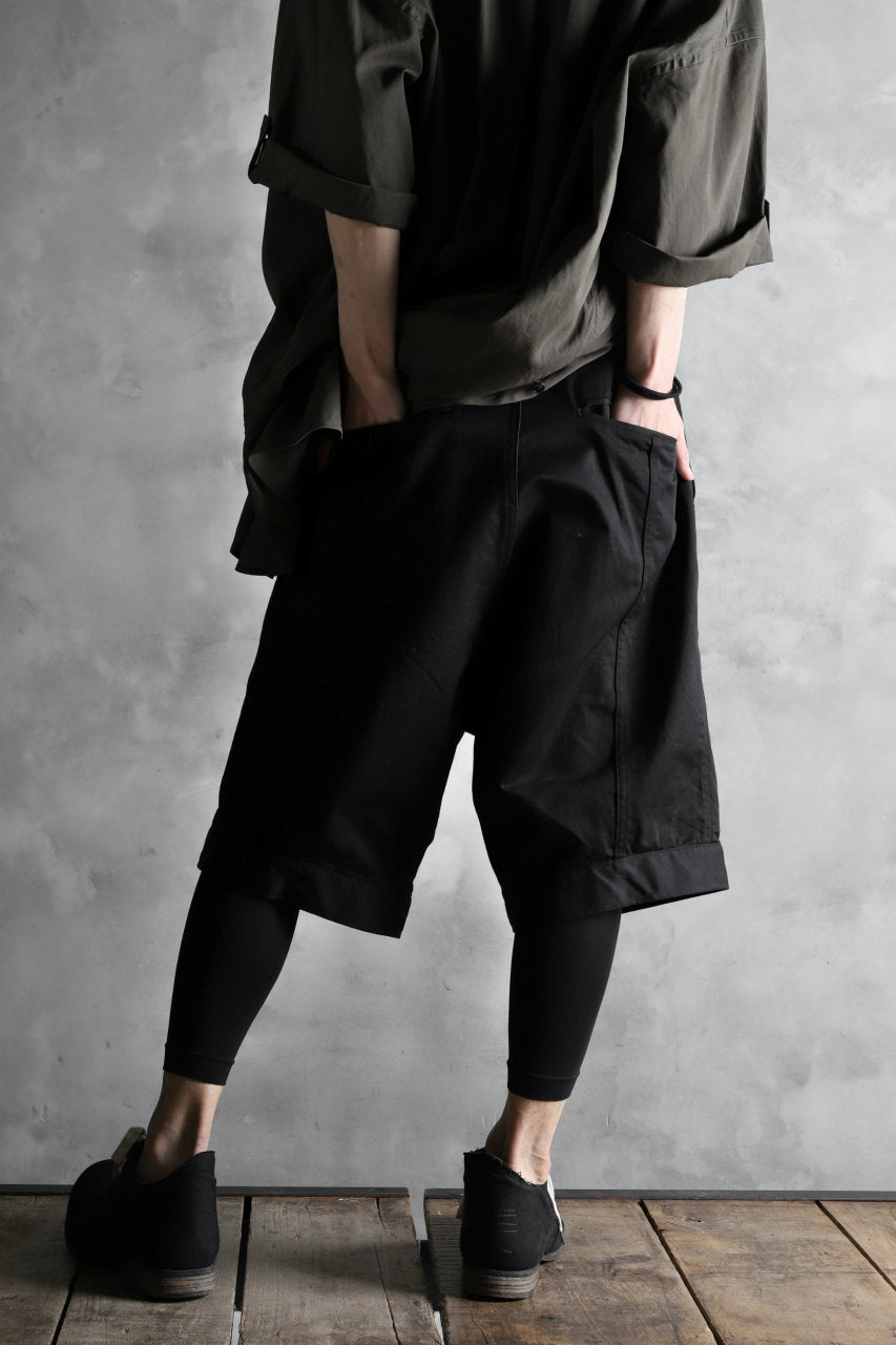 KLASICA GERALD-cc LOW CROTCH SHORTS / DRY CHINO CLOTH (BLACK)