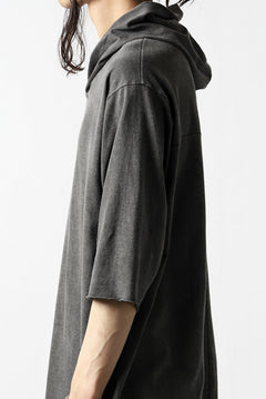 Load image into Gallery viewer, A.F ARTEFACT RELAX HOODIE TOPS / DYED COTTON JERSEY (GREY)