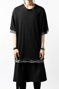 画像をギャラリービューアに読み込む, A.F ARTEFACT exclusive OVER SIZED LAYERED TEE (BLACK x GREY)