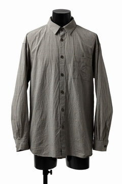 画像をギャラリービューアに読み込む, YUTA MATSUOKA exclusive plain shirt / organic cotton washer check (mustard)