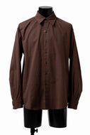 COLINA MINIMAL SHIRT / HANDSPUN COTTON RUSTIC CHAMBRAY (RED CLAY)