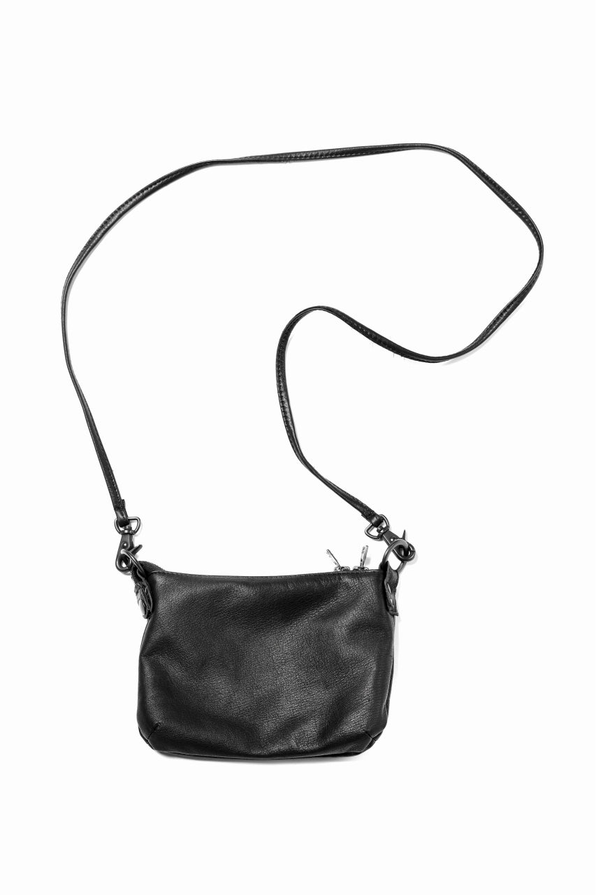 ISAMU KATAYAMA BACKLASH SACOCHE BAG / WASHABLE STEER (BLACK)