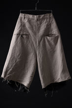 画像をギャラリービューアに読み込む, KLASICA BOUNCE fig.1 BOLD CUT OFF SHORTS / 1/8 FRENCH LINEN CANVAS (NATURAL)