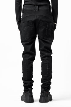 画像をギャラリービューアに読み込む, thom/krom SCAR-STITICHING DENIM PANTS / ONEWASH (BLACK)