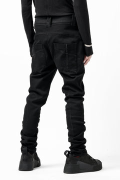 画像をギャラリービューアに読み込む, thom/krom SCAR-STITICHING DENIM PANTS / ONEWASH (BLACK)