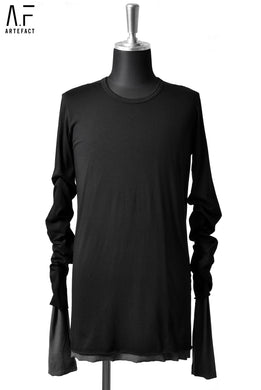 A.F ARTEFACT REVERSIBLE LAYERD LS TOPS (BLACK×GREY)