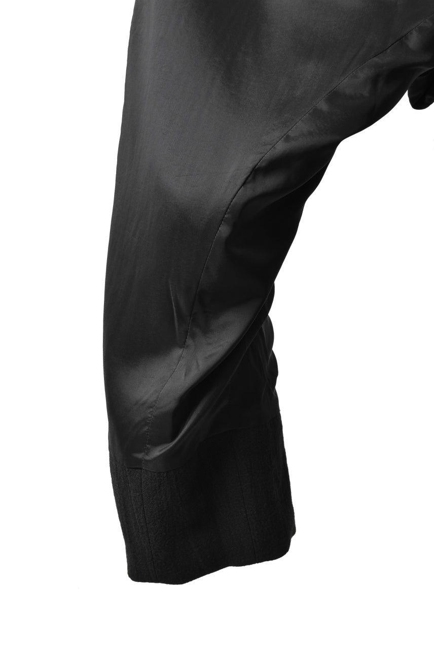 SOSNOVSKA exclusive CRUMPLED PANTS (BLACK)
