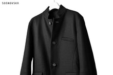 画像をギャラリービューアに読み込む, SOSNOVSKA DOUBLE WOOL JERSEY JACKET (BLACK)