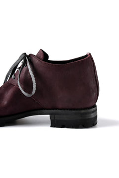 画像をギャラリービューアに読み込む, Portaille exclusive Derby Shoes / Vintage Nubuck Steer Leather / Vibram #100 (BORDEAUX)