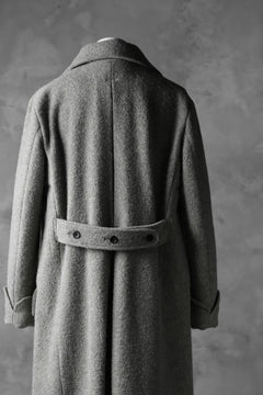 画像をギャラリービューアに読み込む, sus-sous foot guards great coat / W100 Harris melton raised washer (TOP GREY BEIGE)