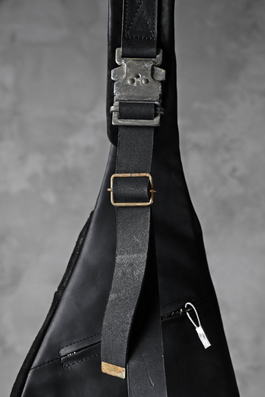 画像をギャラリービューアに読み込む, ierib exclusive One Shoulder Bag / Waxy JP Horse Butt + Nicolas Italy Vachetta (BLACK)