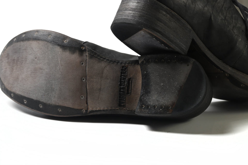 画像をギャラリービューアに読み込む, EVARIST BERTRAN  EB2T Derby Shoes / Washed Culatta (BLACK)