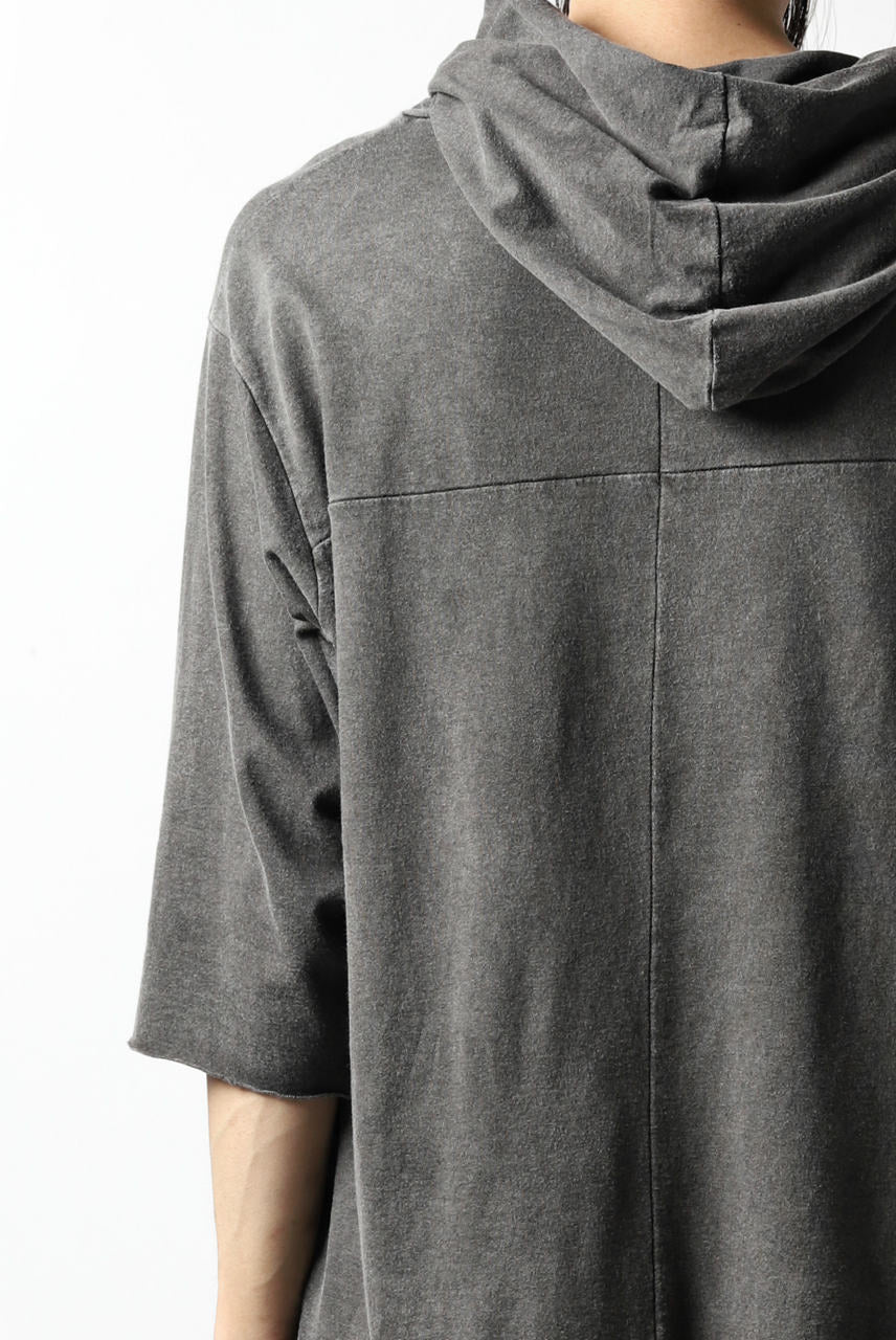 Load image into Gallery viewer, A.F ARTEFACT RELAX HOODIE TOPS / DYED COTTON JERSEY (GREY)
