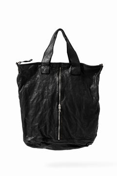 Load image into Gallery viewer, ISAMU KATAYAMA BACKLASH 2WAY ZIP BAG / ITALY SHOULDER OBJECT DYED (BLACK) ※