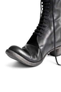 画像をギャラリービューアに読み込む, EVARIST BERTRAN EB5 Laced Back Zip Boots with Up Heel (BLACK)