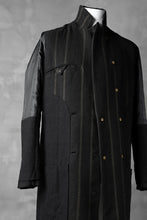 Load image into Gallery viewer, Aleksandr Manamis Double Breasted Stripe Coat