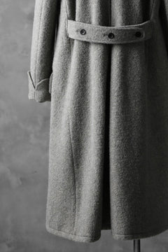 画像をギャラリービューアに読み込む, sus-sous foot guards great coat / W100 Harris melton raised washer (TOP GREY BEIGE)