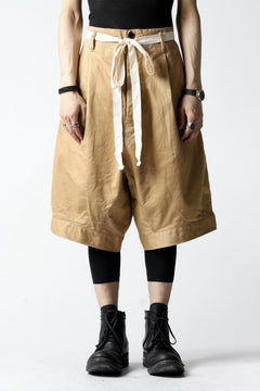 Load image into Gallery viewer, KLASICA GERALD-cc LOW CROTCH SHORTS / DRY CHINO CLOTH (BEIGE)