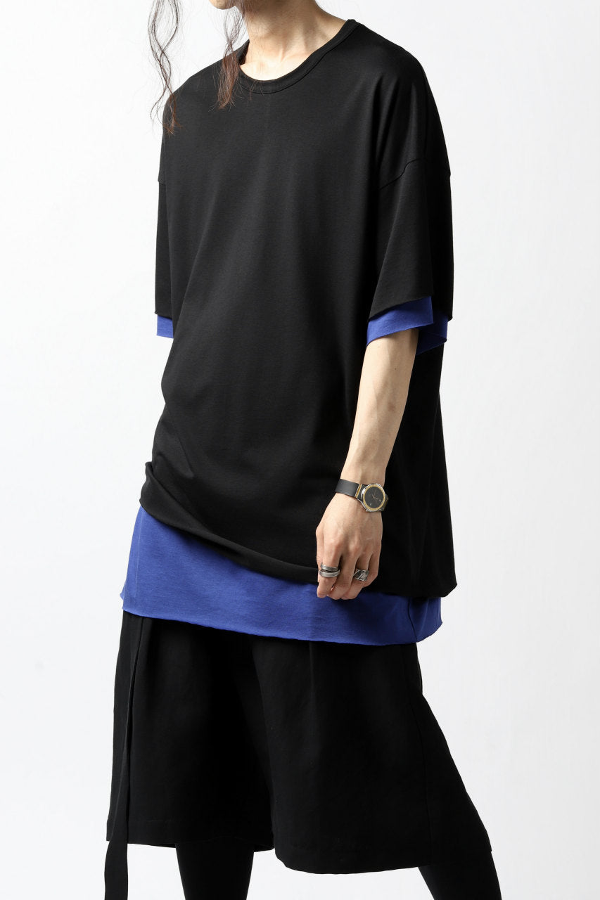 画像をギャラリービューアに読み込む, A.F ARTEFACT exclusive OVER SIZED LAYERED TEE (BLACK x NAVY)