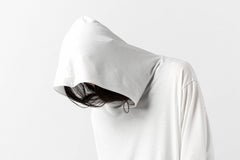 Load image into Gallery viewer, A.F ARTEFACT RELAX HOODIE TOPS / COTTON JERSEY (WHITE)