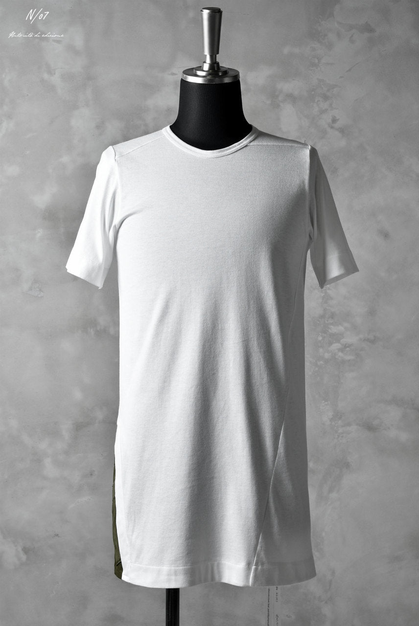 Load image into Gallery viewer, N/07 &quot;MAUSK Detail&quot; ASSORTMENT JERSEY T-SHIRT (WHITE×KHAKI)