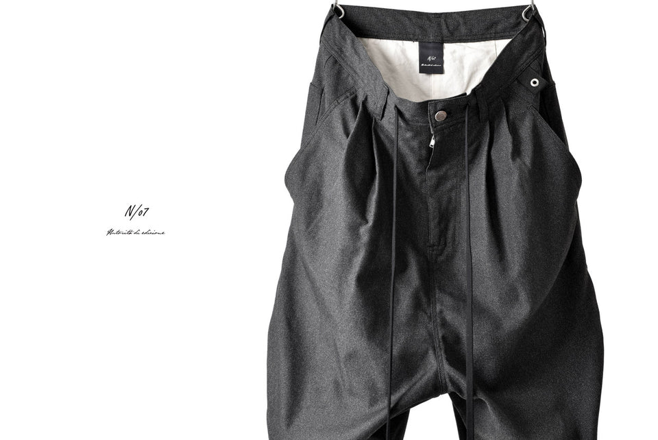 画像をギャラリービューアに読み込む, N/07 exclusive Three Dimensional Wide Pants Tuck/Dart Detail (GREY)