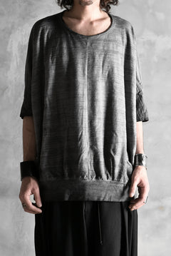 画像をギャラリービューアに読み込む, N/07 exclusive OVERFIT DOLMAN TEE / SLAB JERSEY REVERSE-COLD DYE (INK BLACK)