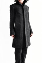 Load image into Gallery viewer, blackcrow standcollar tailorcoat (wool dark check)