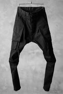 N/07 exclusive CONSTRUCTIVE LAYERED CARGO JODHPURS [ Stretch Weapon / Object Dye ] (BLACK)
