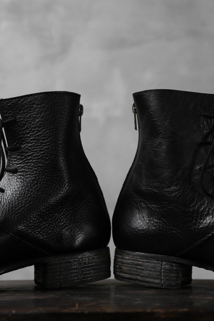 Portaille exclusive PL20 Laced Zip Boots (RUBBED COW TCG / BLACK)