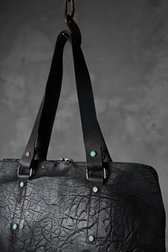 Load image into Gallery viewer, ierib exclusive onepiece tote bag / waxy JP culatta (BLACK)