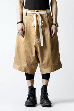 Load image into Gallery viewer, KLASICA GERALD-cc LOW CROTCH SHORTS / DRY CHINO CLOTH (BEIGE)