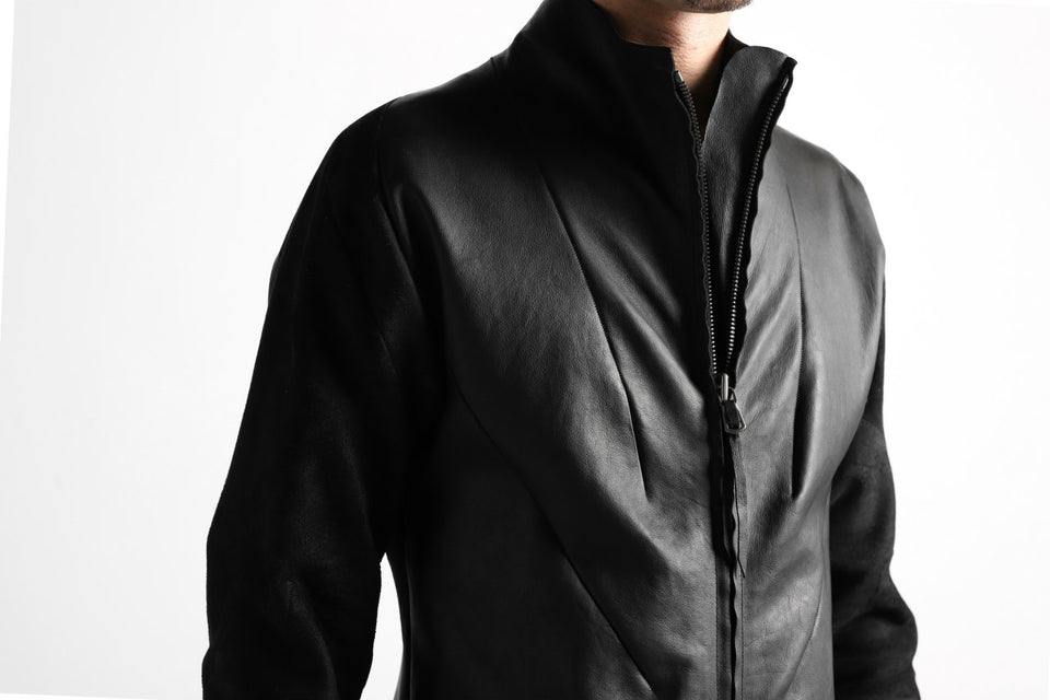 Load image into Gallery viewer, LEON EMANUEL BLANCK exclusive FORCED AVIATOR JACKET / GUIDI KANGAROO LEATHER (BLACK)