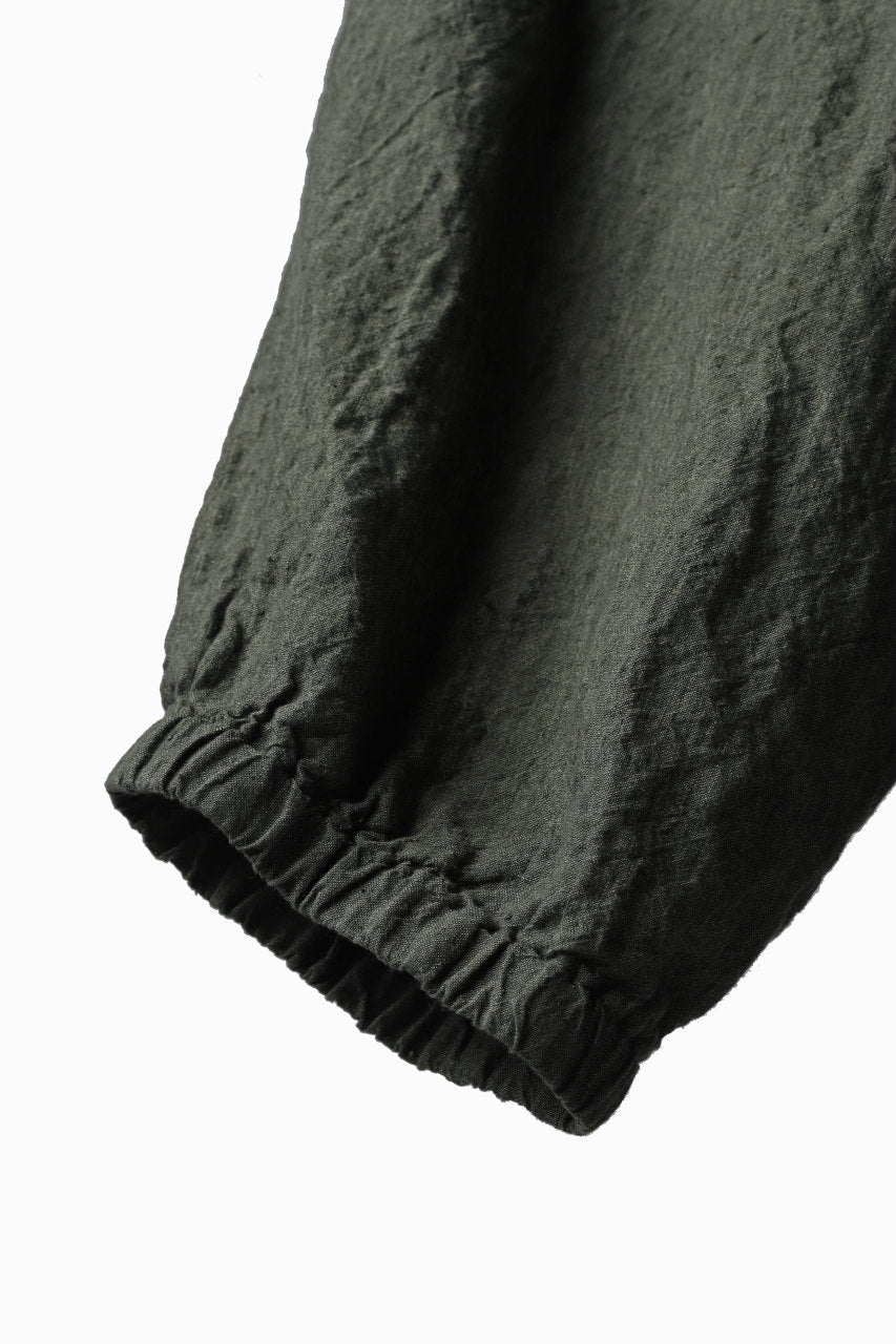 _vital exclusive covered pocket cropped pants / organic soft linen (苔/KHAKI)